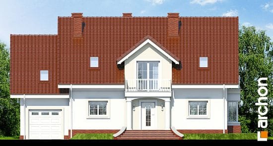 Проект дома Дом в каллах 2 вер.2 - 3 С мансардным этажом дома в Украине