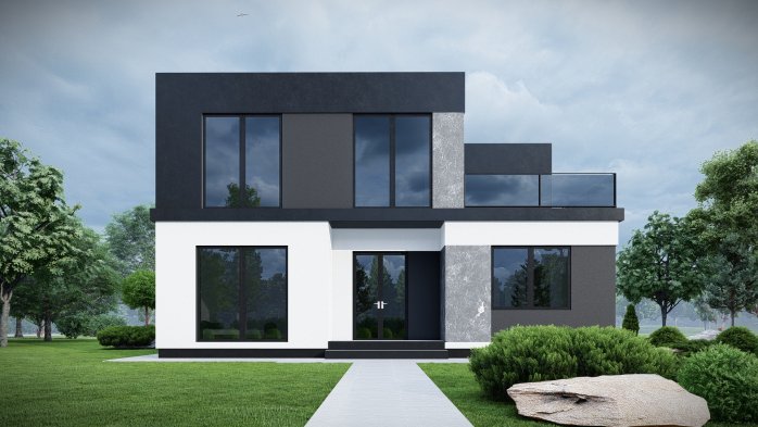 Проект дома DBT 649 - 1 Двухэтажные дома в Украине