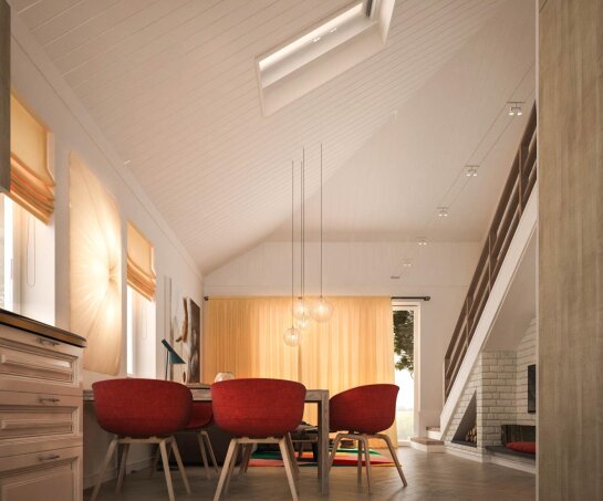 Проект дома Uu230 - 7 С мансардным этажом дома в Украине