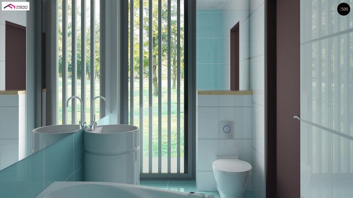 Проєкт будинку Ux107 - Двоповерхові дома в Україні