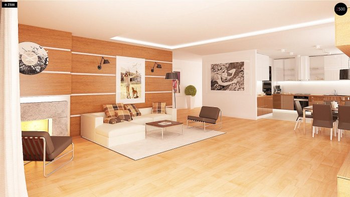 Проект дома U281 - 7 Одноэтажные дома в Украине