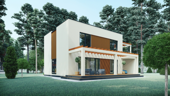 Проект будинку DBT 264 - Двоповерхові дома в Україні