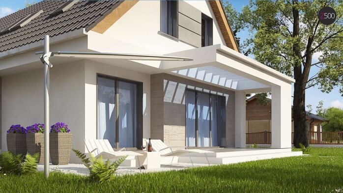 Проект дома U324 - 7 С мансардным этажом дома в Украине