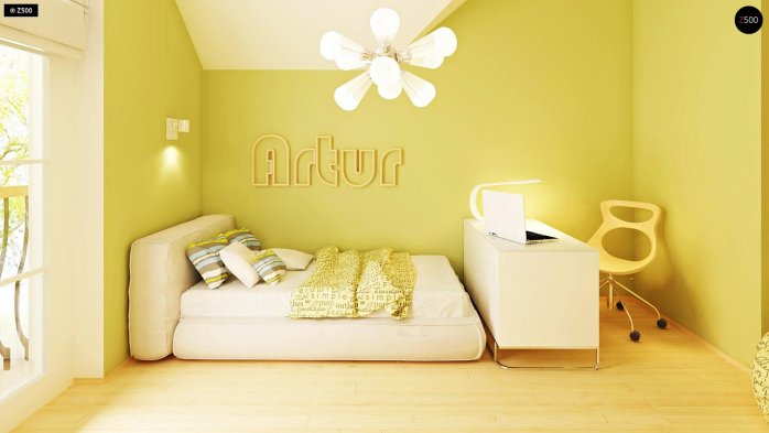 Проєкт будинку U18 - З мансардним поверхом дома в Україні