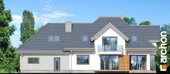 Проект дома Дом в сливах 4 (Г2) - 6 С мансардным этажом дома в Украине