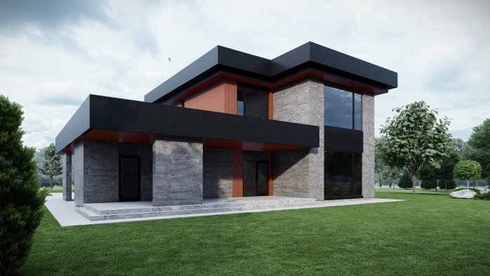 Проект дома DBT 604 - 2 Двухэтажные дома в Украине