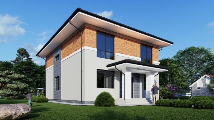 Проєкт будинку DBT 525 - Двоповерхові дома в Україні