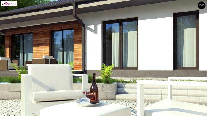 Проєкт будинку U415 - Одноповерхові дома в Україні