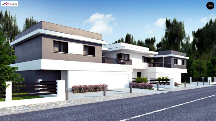 Проект дома Ub27 - 1 Двухэтажные дома в Украине