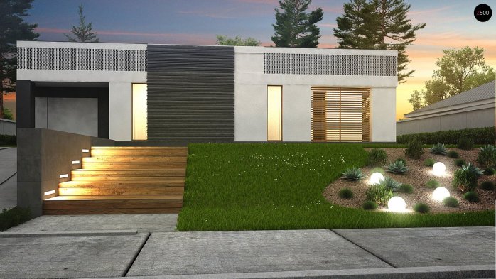 Проєкт будинку Ux119 - Одноповерхові дома в Україні