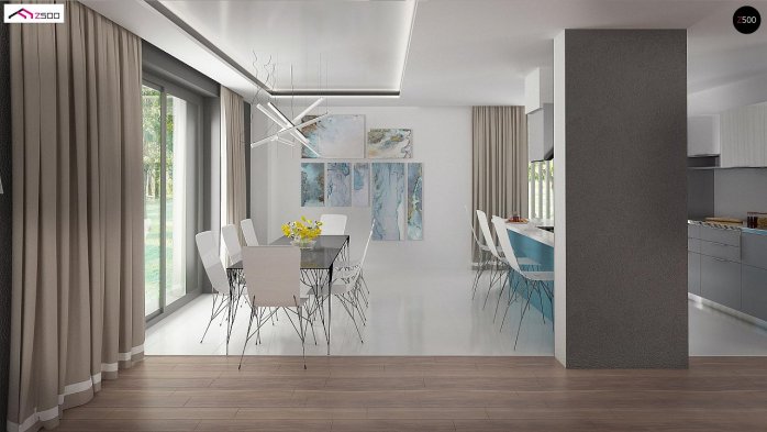 Проєкт будинку Ux107 - Двоповерхові дома в Україні