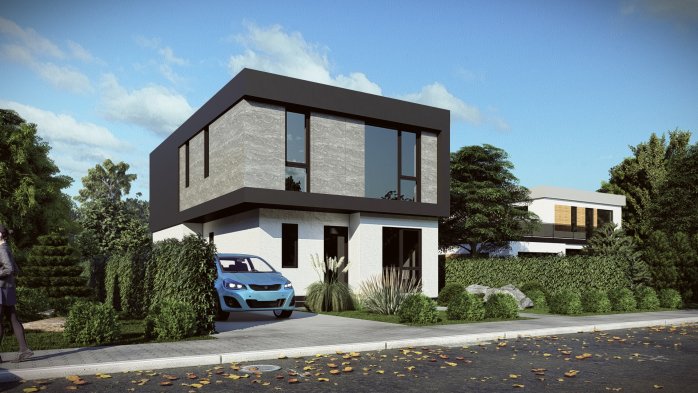 Проєкт будинку DBT 647 - Двоповерхові дома в Україні