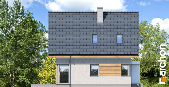 Проєкт будинку Будинок на пагорбі (Н) - З мансардним поверхом дома в Україні