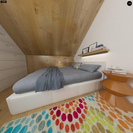 Проект дома U43 - 11 С мансардным этажом дома в Украине