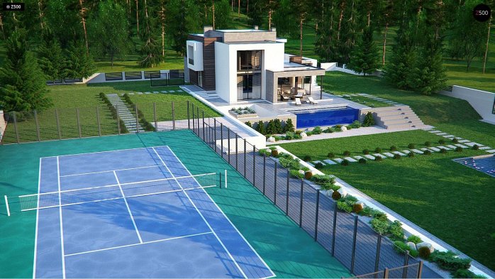 Проект дома Ux125 - 5 Двухэтажные дома в Украине