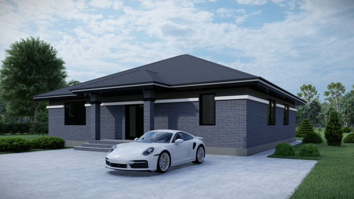 Проект дома DBT 483 - 1 Одноэтажные дома в Украине