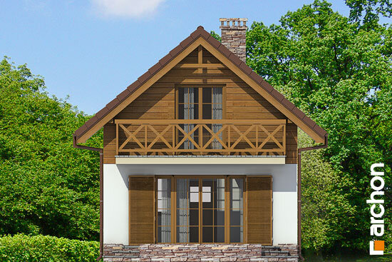 Проєкт будинку Літній будиночок в крокусах вер.2 - З мансардним поверхом дома в Україні