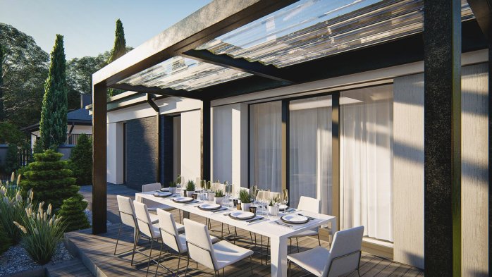 Проєкт будинку U512 - Одноповерхові дома в Україні