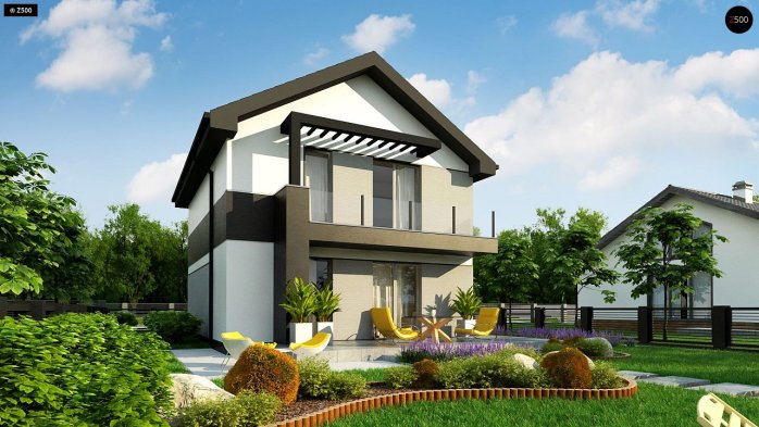 Проект дома U372 - 5 Двухэтажные дома в Украине