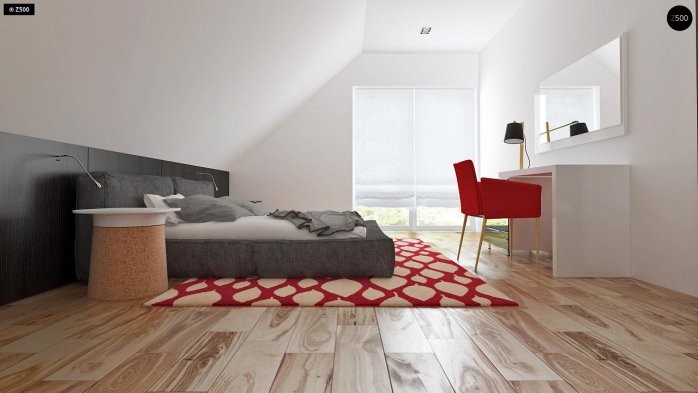 Проект дома U89 - 9 С мансардным этажом дома в Украине