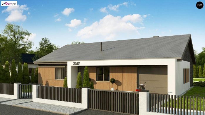 Проєкт будинку U387 k - Одноповерхові дома в Україні