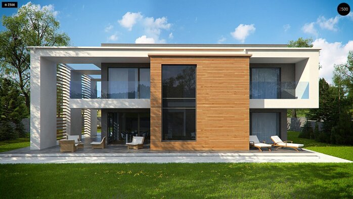 Проект дома Ux75 - 9 Двухэтажные дома в Украине