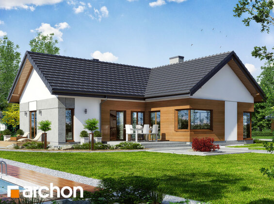 Проект одноповерхового будинку із 4 спальнями 2199