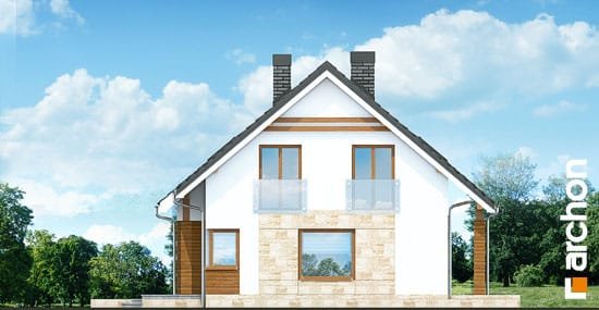 Проект дома Дом в яблонках (Г2) - 4 С мансардным этажом дома в Украине