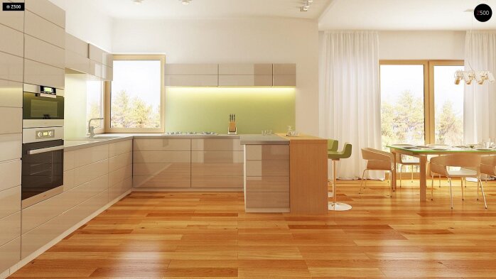 Проєкт будинку U158 - Одноповерхові дома в Україні