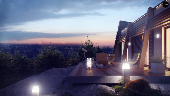 Проєкт будинку Ux106 - Одноповерхові дома в Україні