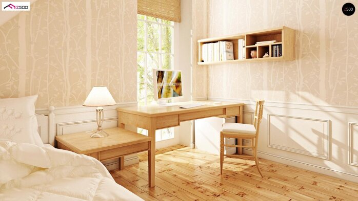 Проєкт будинку U71 - З мансардним поверхом дома в Україні