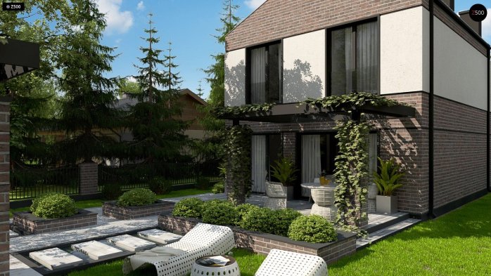 Проект дома U398 - 6 Двухэтажные дома в Украине