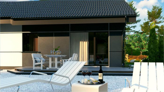 Проєкт будинку U454 v1 - Одноповерхові дома в Україні