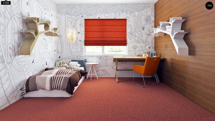 Проєкт будинку U35 BG - З мансардним поверхом дома в Україні