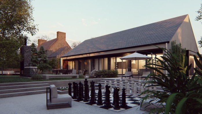 Проект дома U518 - 6 Одноэтажные дома в Украине