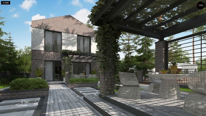 Проект дома U398 - 5 Двухэтажные дома в Украине