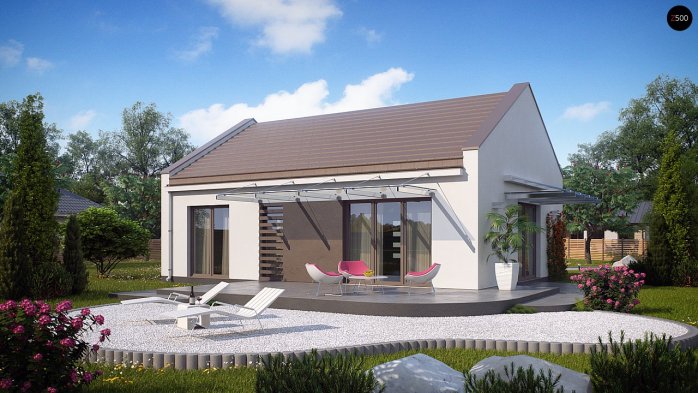 Проєкт будинку U252 - Одноповерхові дома в Україні