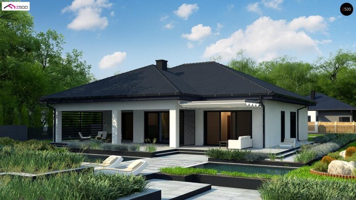 Проєкт будинку U441 - Одноповерхові дома в Україні