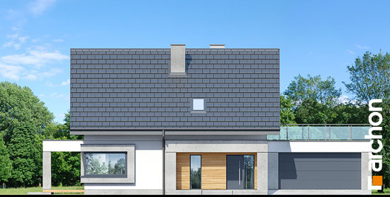 Проєкт будинку Будинок в ізопірумі 7 (Г2) - З мансардним поверхом дома в Україні