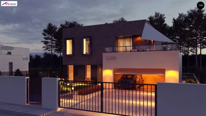 Проєкт будинку Ux255 - Двоповерхові дома в Україні