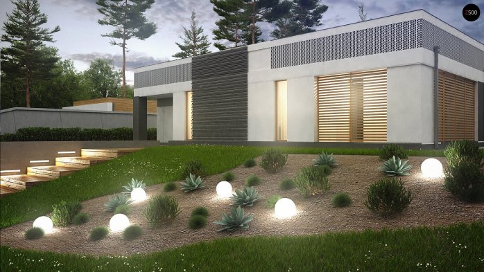 Проєкт будинку Ux119 - Одноповерхові дома в Україні