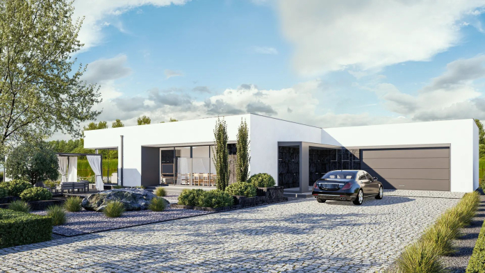 Проєкт будинку Ux88 A - Одноповерхові дома в Україні