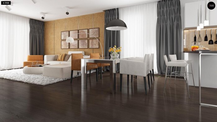 Проєкт будинку U203 - Одноповерхові дома в Україні