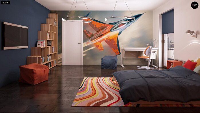 Проект дома Ux45 - 38 Двухэтажные дома в Украине