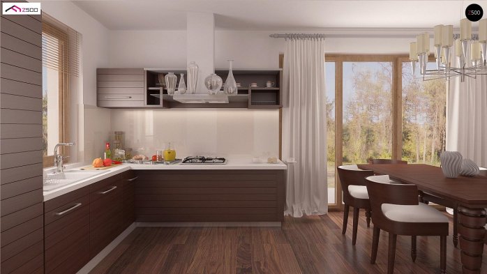 Проект дома U244 - 7 С мансардным этажом дома в Украине