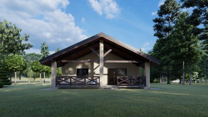 Проект дома DBT 188 - 6 Одноэтажные дома в Украине