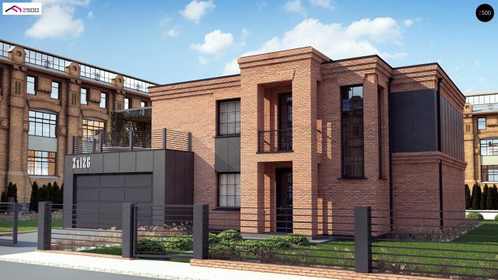 Проект дома Ux126 - 3 Двухэтажные дома в Украине