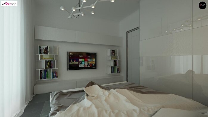 Проект дома U122 - 8 С мансардным этажом дома в Украине