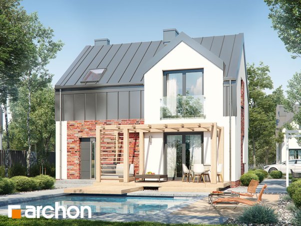 Проект дома Дом в гунерах - 2 С мансардным этажом дома в Украине