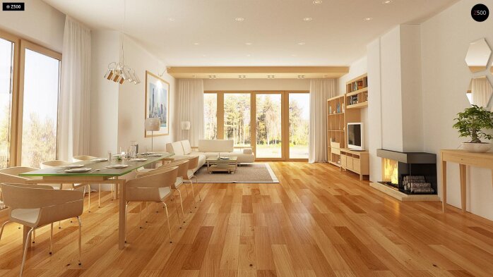 Проєкт будинку U158 - Одноповерхові дома в Україні